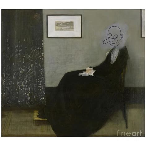 of Mr Bean Whistler mother artwork from the Painting by Scott Pauline ...