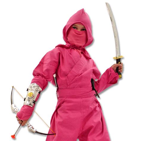 Pink Ninja Warrior Costume - Hot Pink Halloween Costumes - Female Ninja Outfits | KarateMart.com