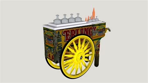 Sorbetero / Ice Cream Push Cart / Philippines 3d model