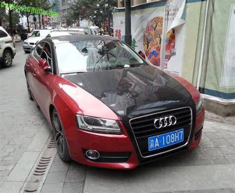 Audi A5 Sportback is Red & Black in China