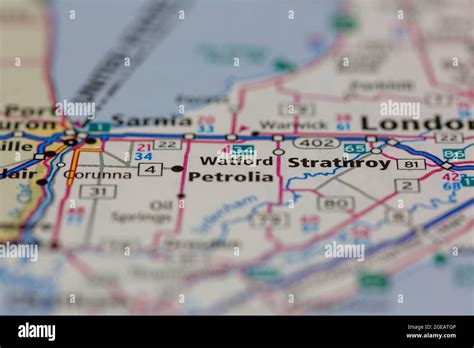 Watford ontario map hi-res stock photography and images - Alamy