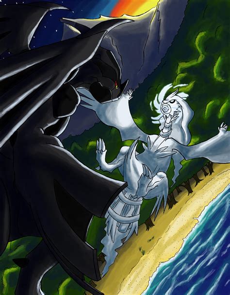 reshiram VS. Zekrom by calicobird on DeviantArt