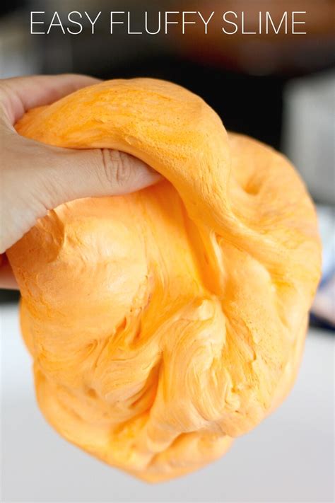 Pumpkin Fluffy Slime Recipe : Fall and Halloween Slimes