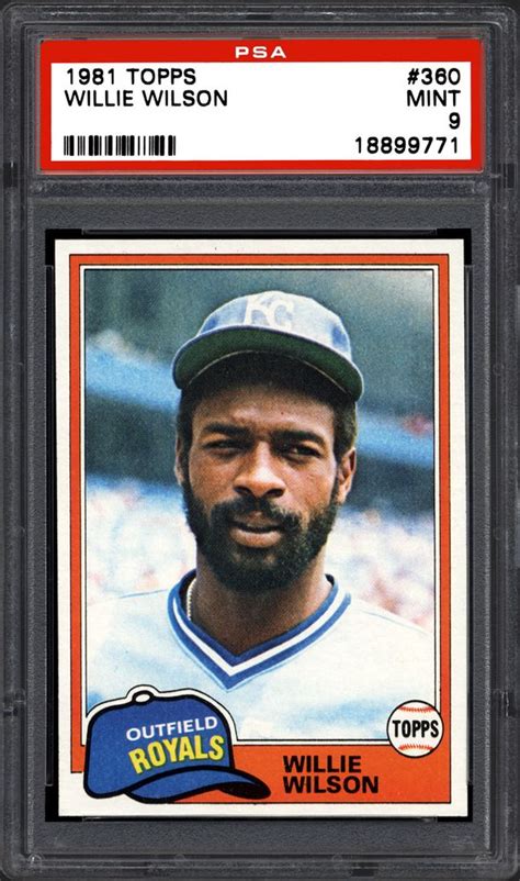 1981 Topps & Topps Traded Willie Wilson | PSA CardFacts®