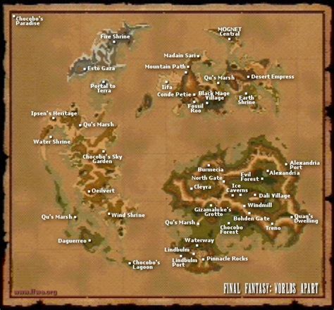 FFWA - Final Fantasy IX | 9 | FFIX | FF9 - World Map