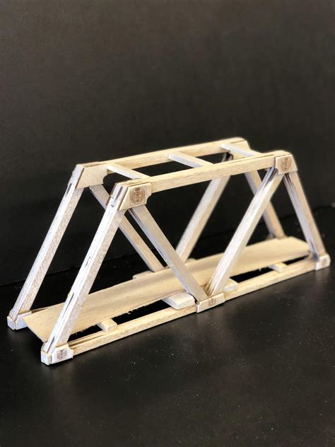 Our model truss bridge for a competition thursday, thoughts? : r ...