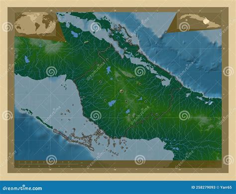 Camaguey, Cuba. Physical. Major Cities Stock Illustration ...