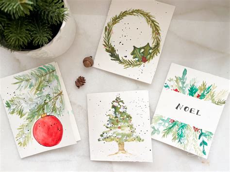 How to Make Watercolor Christmas Cards Easily - A Well Purposed Woman