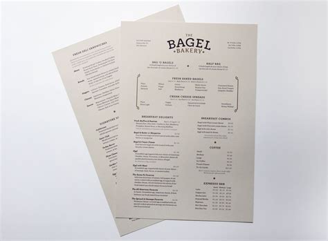 The Bagel Bakery | Katie Meyer | Portfolio | Bagel bakery, Bakery, Menu ...