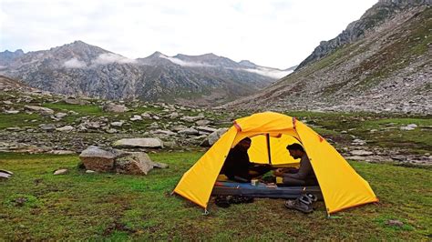 Camping in rain and solo hike to the unexplored Lake | Kashmir to Gilgit Baltistan Trekking | EP ...