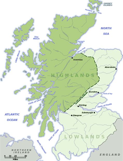 Scotland highlands, Scottish highlands map, Scotland