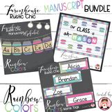 Farmhouse Rainbow Name Tags (Editable) by Obsessed with Learning