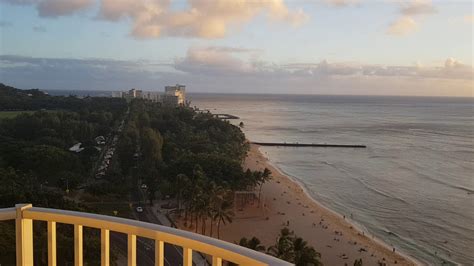 Aston Waikiki Beach Hotel - Ocean View with Sunset - YouTube