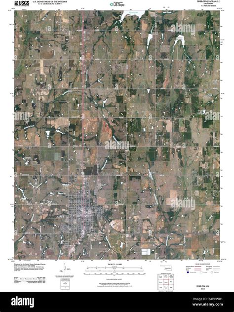 Map of marlow oklahoma hi-res stock photography and images - Alamy