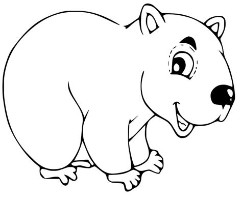 Wombat Coloring Pages - Free Printable Coloring Pages for Kids