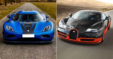 Ranking The Fastest Cars In The World, Slowest To Fastest