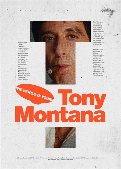 Tony Montana Poster on Behance