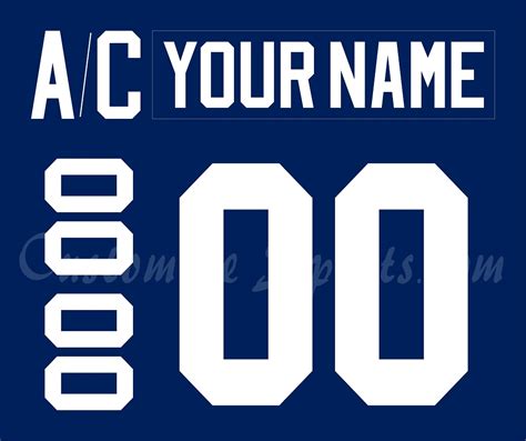 Toronto Maple Leafs Customized Number Kit For 2011-2016 Home Jersey ...