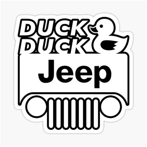 Duck Duck Jeep Stickers | Redbubble