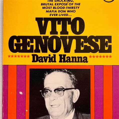 Vintage Crime Biography: Vito Genovese by David Hanna, 1st Ed, BT, 1974 - Etsy