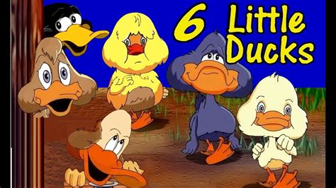 Six little ducks (with lyrics) nursery rhymes - YouTube