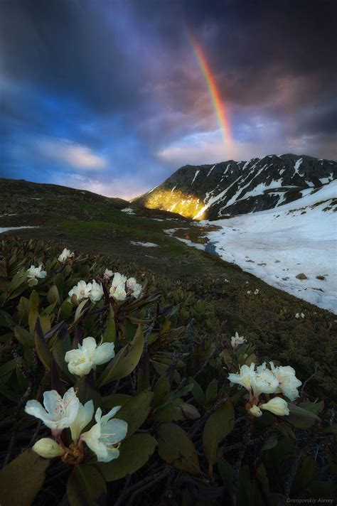 rainbow in the mountains - ) | Landscape photography, Nature, Mountain sunset