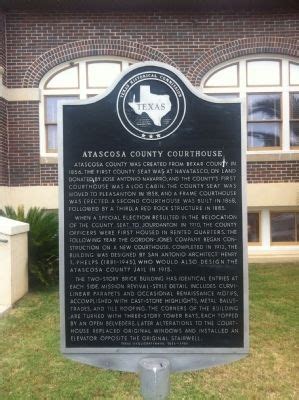 Atascosa County Courthouse Historical Marker