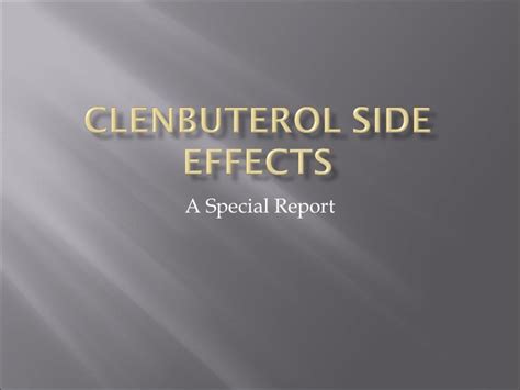 Clenbuterol side effects