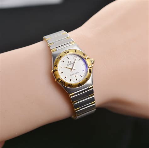 Omega Constellation 18K Gold/SS Watch 23MM Quartz Womens | Property Room