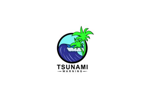 Tsunami Logo Design Graphic by sabavector · Creative Fabrica