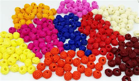 Cotton Thread Beads | Beads For Jewellery Making India | Beads Online Wholesale India