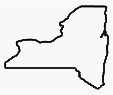 New York State Outline Png - Outline State Of New York, Transparent Png ...