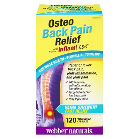 Webber Naturals Osteo Back Pain Relief with InflamEase - 120s | London Drugs