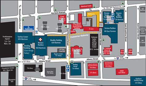 Boston Medical Center Campus Map Redesign on MassArt Portfolios