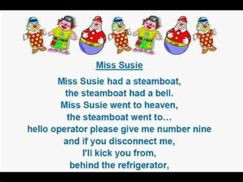 Miss Susie - Kids Silly Poems - Kids Read Along -Kids Learn to Read ...