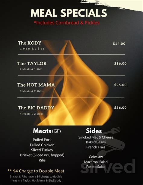 Rollin' Smoke Handcrafted BBQ menus in Clifton Park, New York, United States