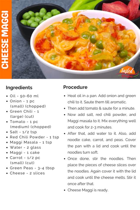 Cheese Maggi - Street Style - Tasted Recipes