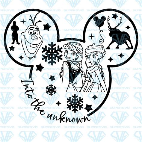 Into The Unknown Svg Elsa Svg Anna Svg Frozen Svg Files For Silhouette Files For Cricut Svg Dxf ...