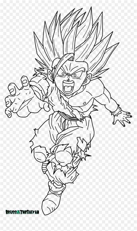 Gohan Kamehameha Drawing