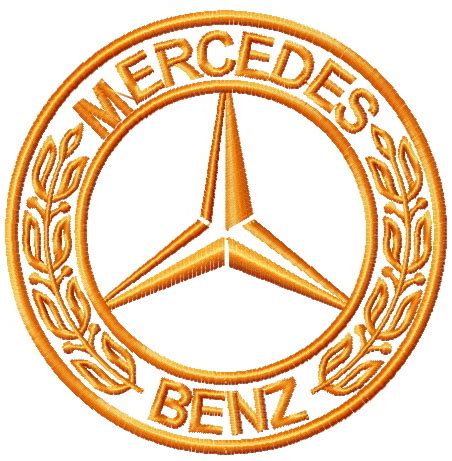 Mercedes-Benz logo 2 machine embroidery design