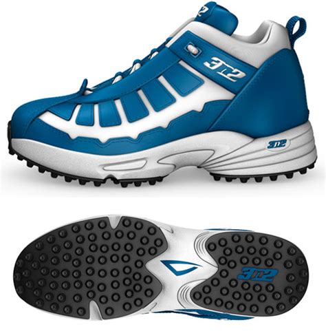 E23486 3n2 Pro Turf Trainer Mid Softball Shoes Royal