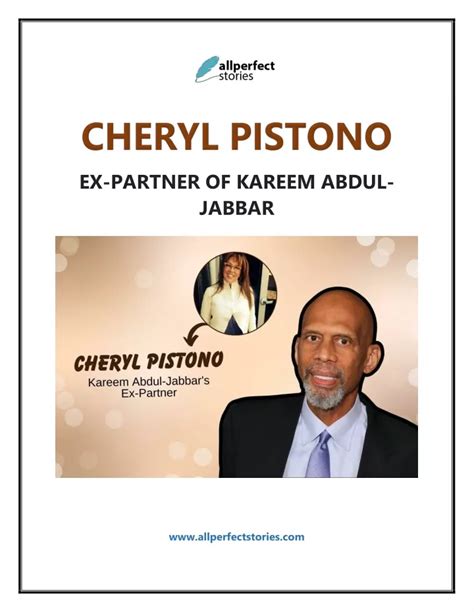 PPT - Kareem Abdul-Jabbar's Ex, Cheryl Pistono - Her Side Revealed ...