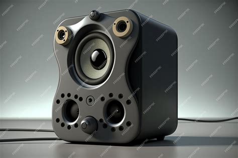 Premium AI Image | Speaker system with dual speakers Generative AI