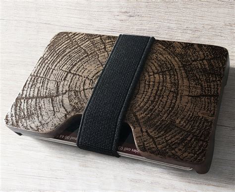 Minimalist Wallet, Slim Wallet, Wood Wallet, Wood Card Holder, Credit ...