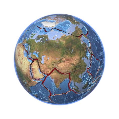 Global tectonics, Eurasian Plate Photograph by Science Photo Library ...