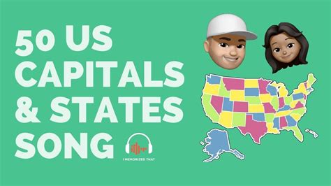 50 US Capitals and States Rap Song | Sing, Learn, Memorize Lyrics To America's Geography Fast in ...