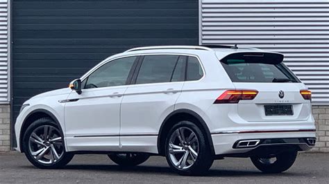 Volkswagen New Tiguan R Line Sel 2021 In 4k Oryx White 19 Inch Valencia ...