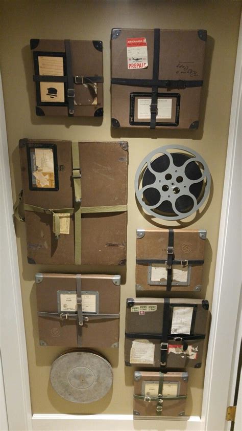 Vintage film reel shipping cases | Antique decor, Vintage film reel, Decor