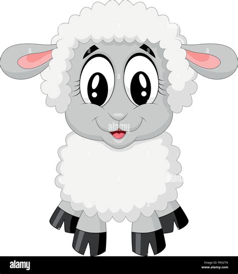 Cute sheep cartoon Stock Vector Image & Art - Alamy