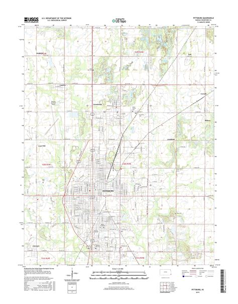 MyTopo Pittsburg, Kansas USGS Quad Topo Map